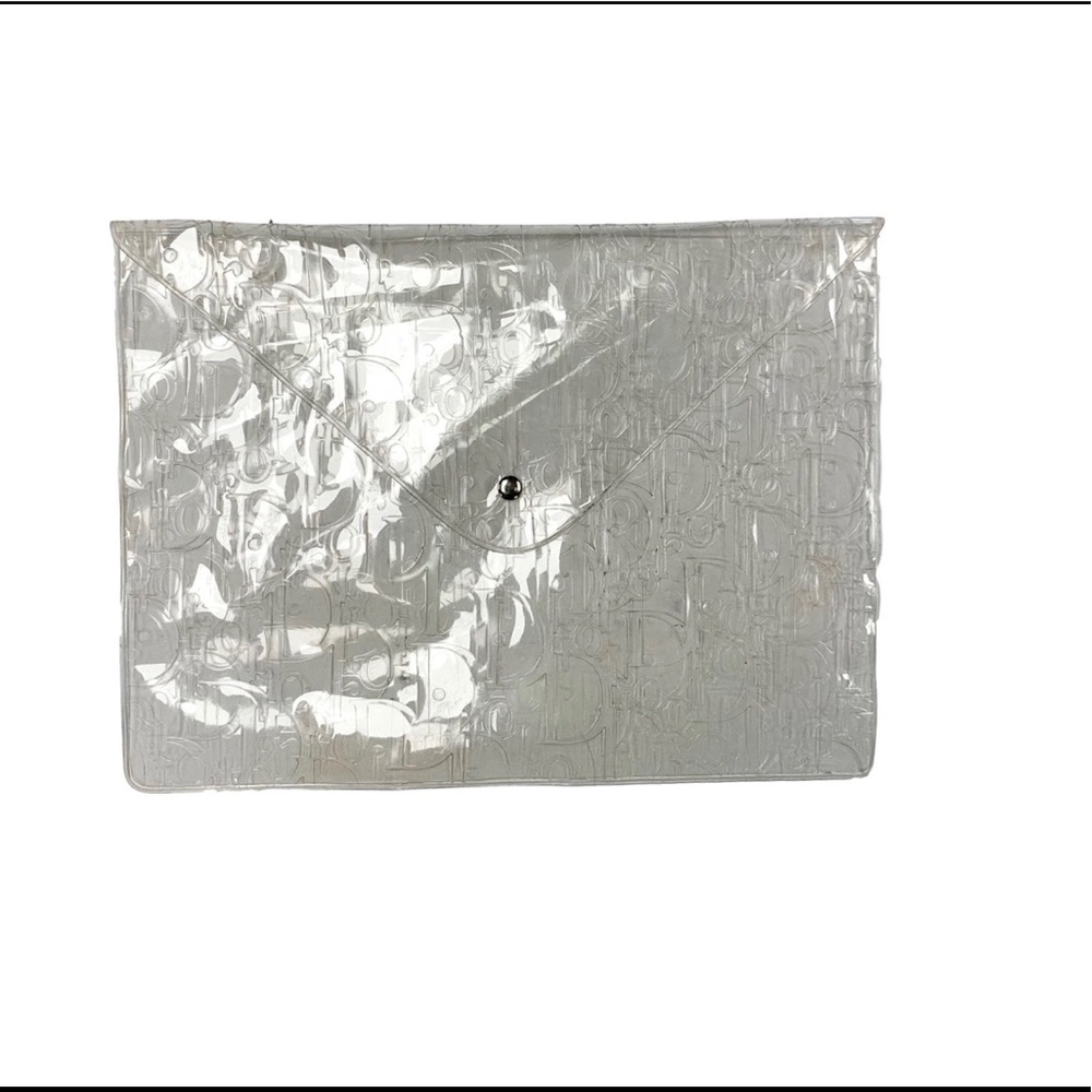 Dior Clear Logo Large Pouch